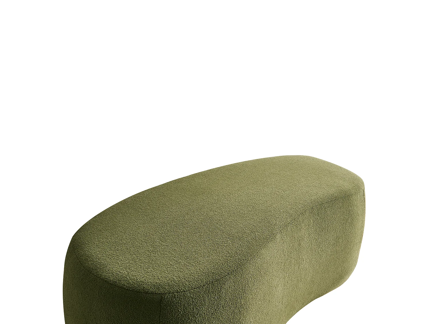 Pouf BAYARD Bouclé Vert