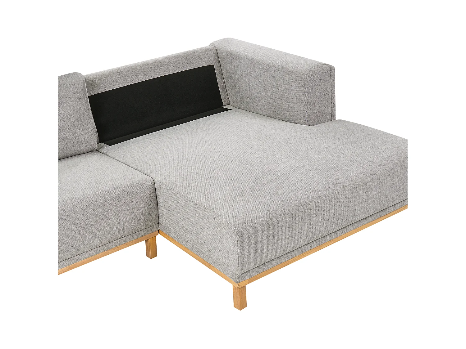 Corner Sofa 5 Seater VENG Fabric Grey Left Hand