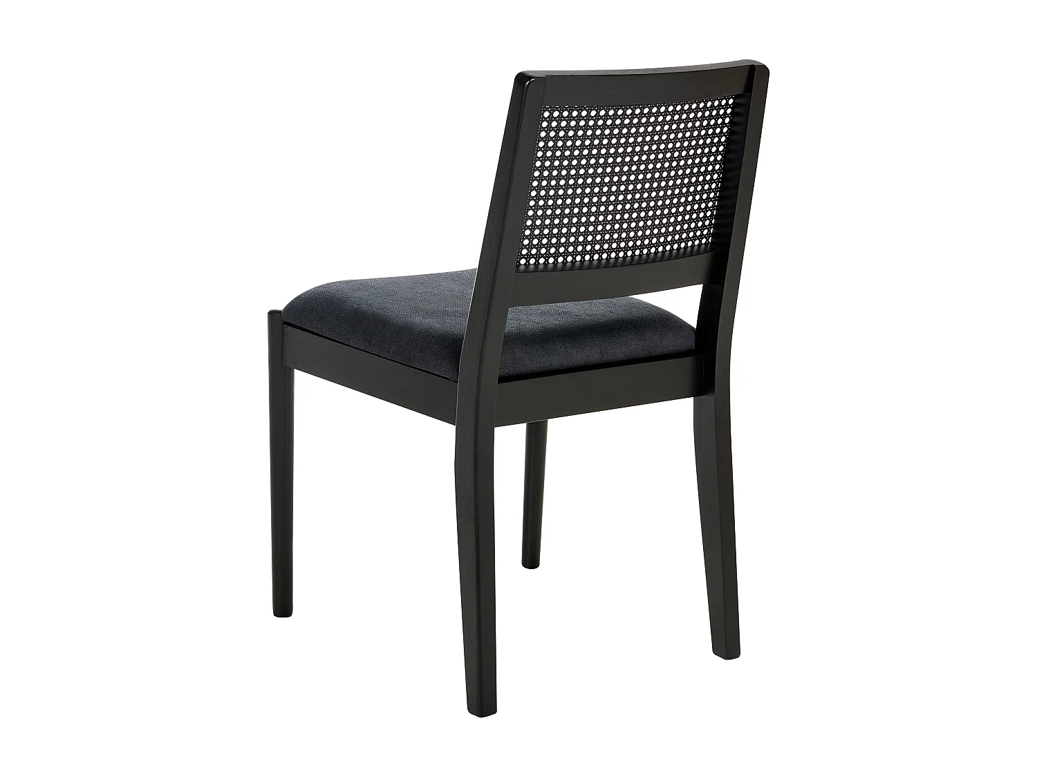 Lot de 2 chaises de salle à manger TAMARAC Bois Noir