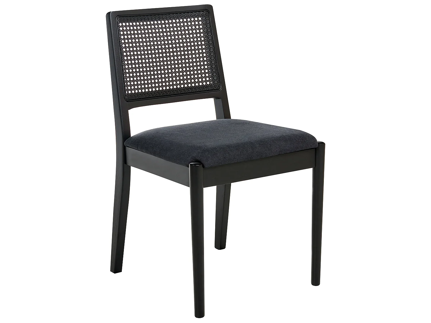 Lot de 2 chaises de salle à manger TAMARAC Bois Noir