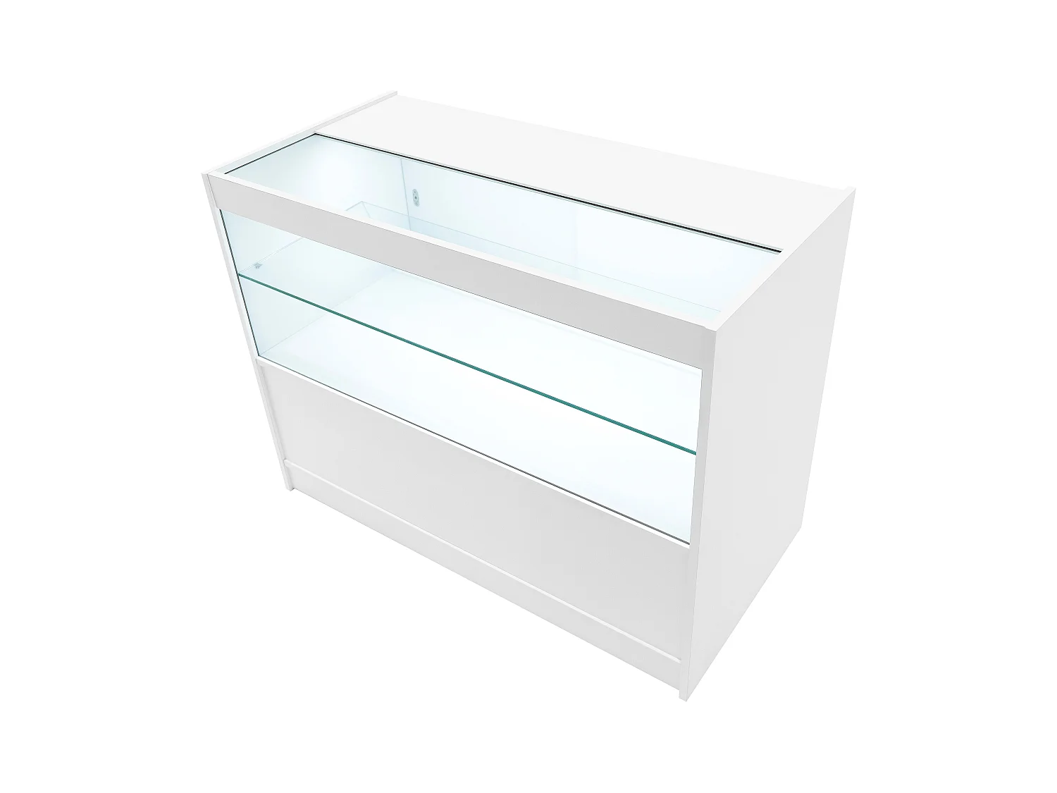 Set Mostradores Comerciales con Luz LED "HYPERION"  LM60 + B1200 + K1200 + TB60 – Blanco