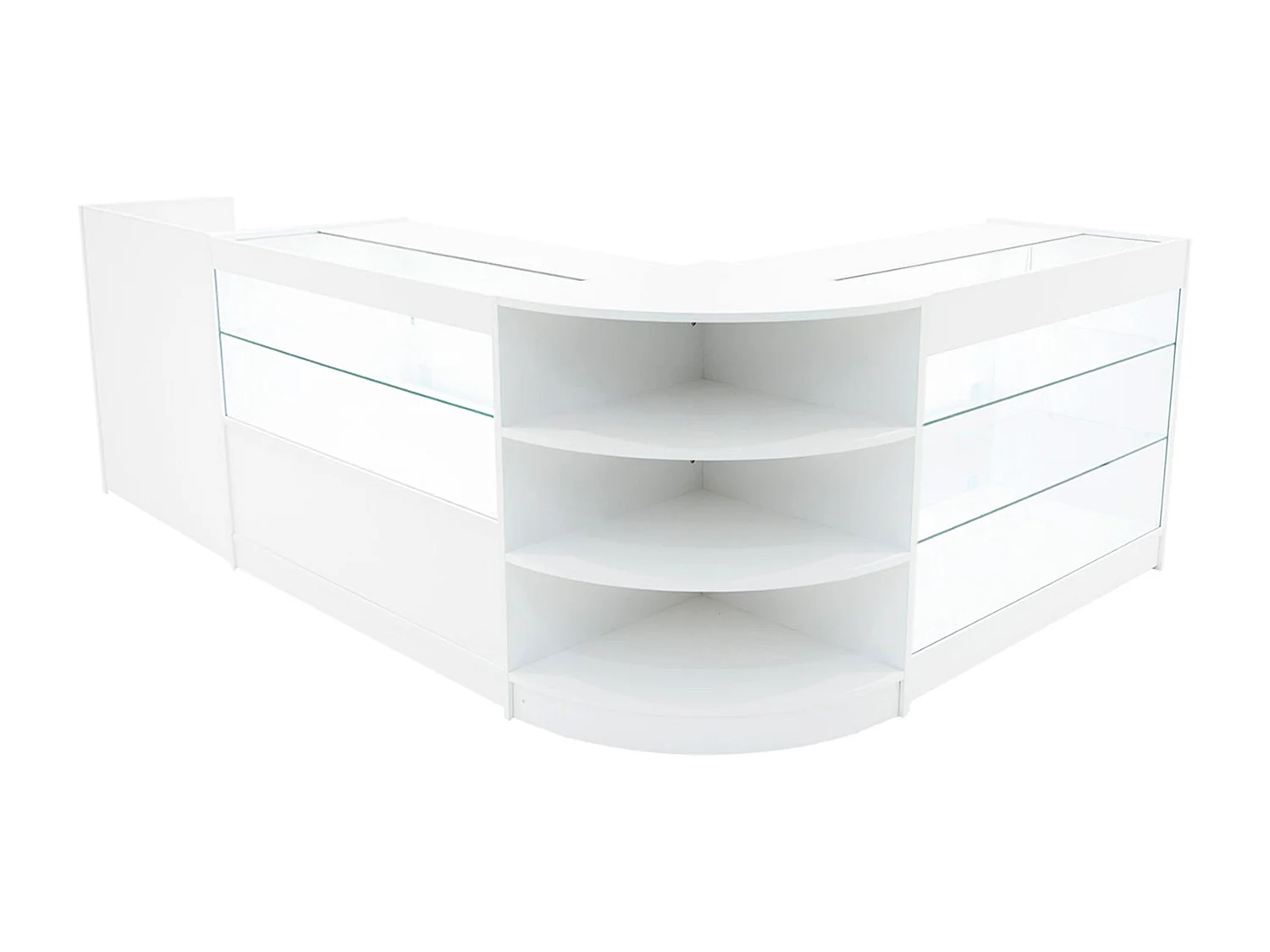 Hyperion LED Verkaufstheken-Set LM60 + B1200 + K1200 + TB60 – Weiß