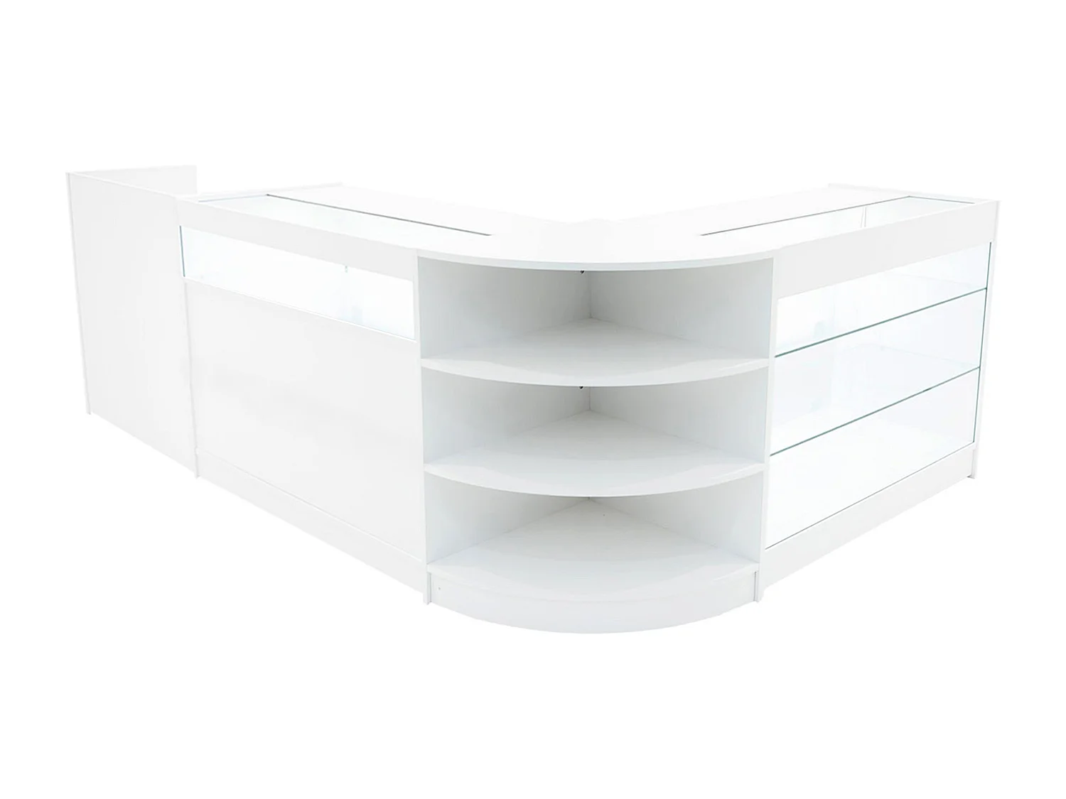 Hyperion LED Verkaufstheken-Set LM60 + B1200 + K1200 + TB60 – Weiß