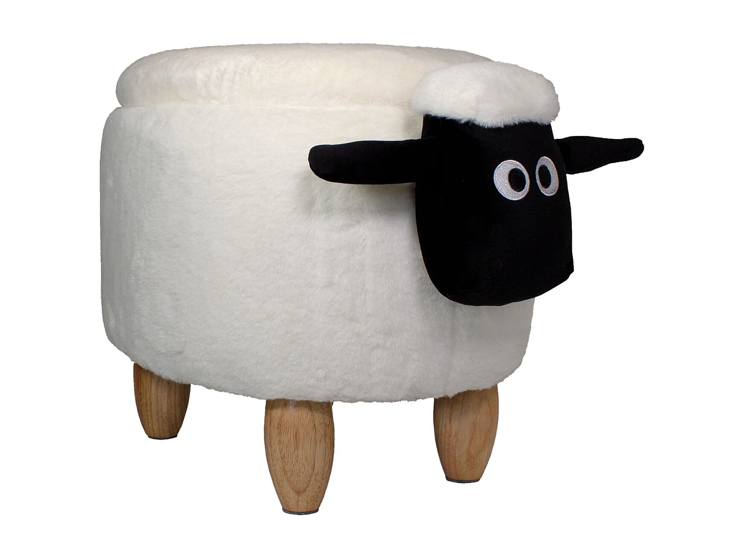 TIERHOCKER mit Staufach Schaf