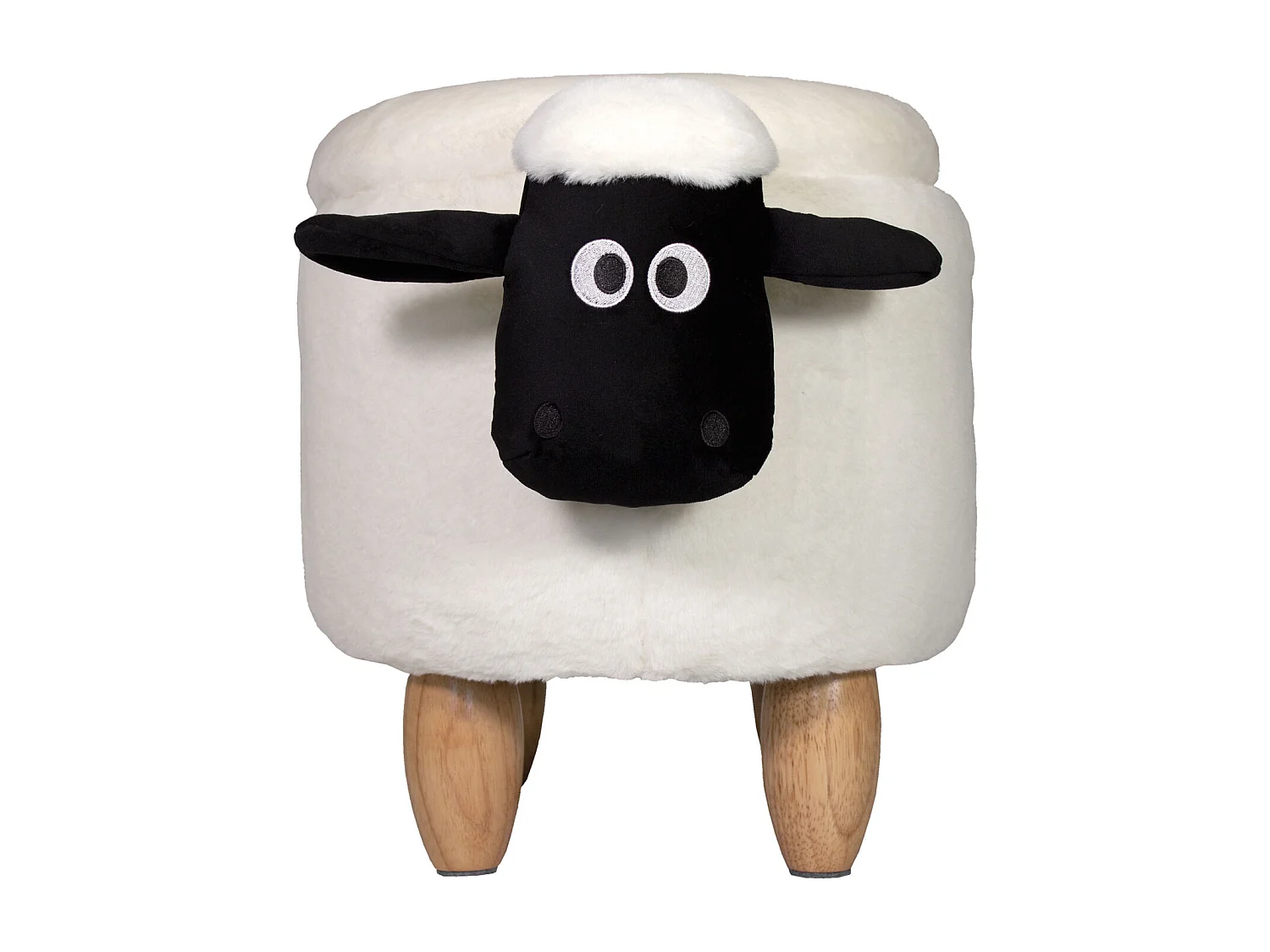 TIERHOCKER mit Staufach Schaf