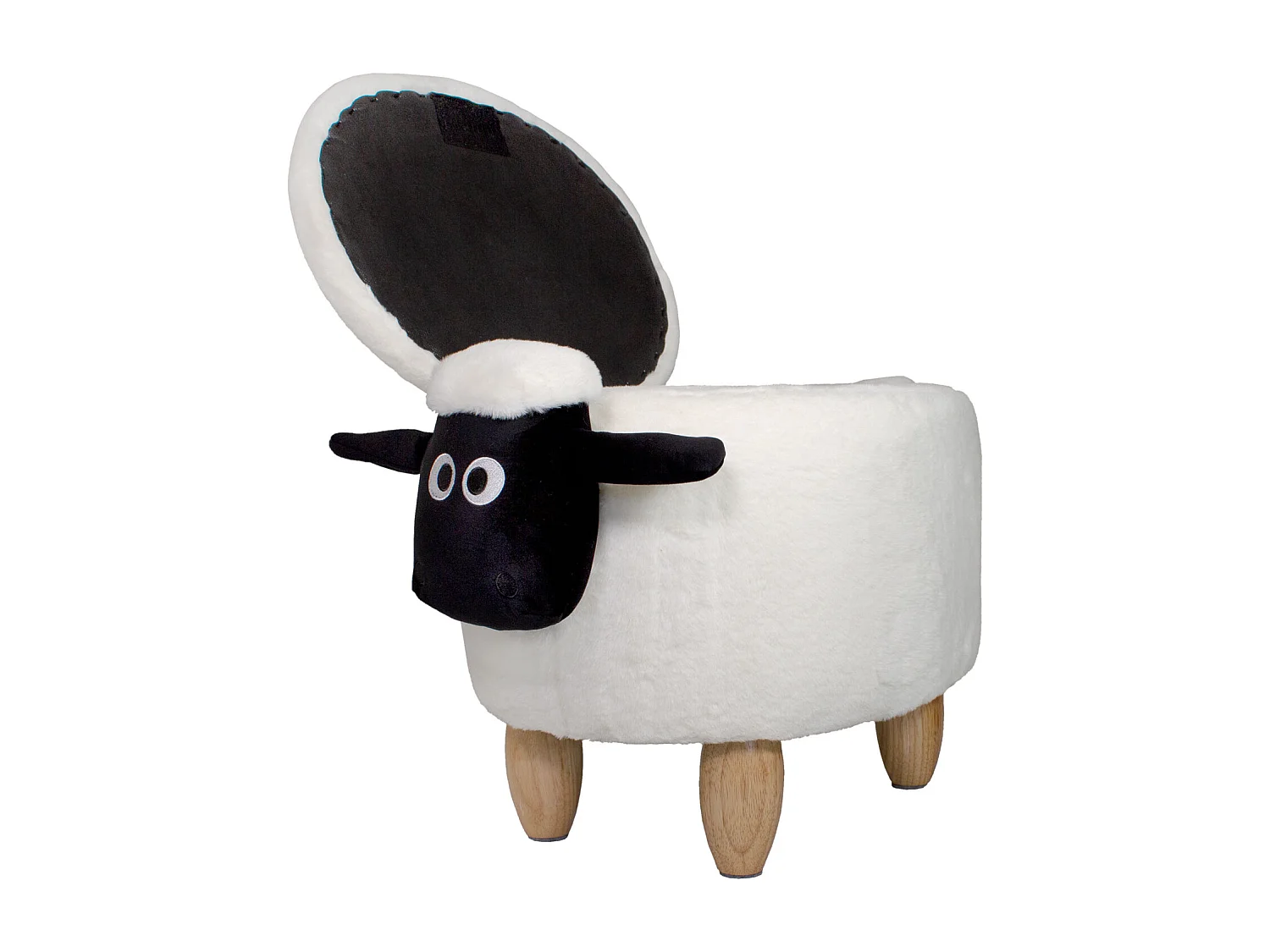 TIERHOCKER mit Staufach Schaf