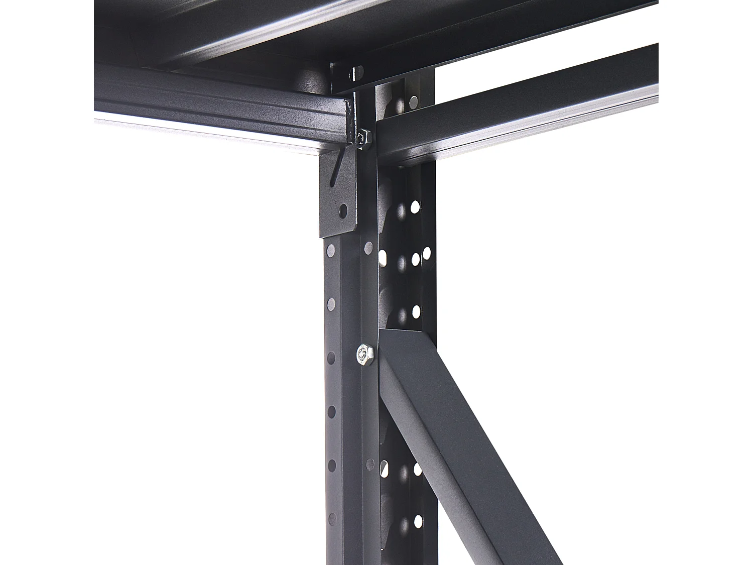 Étagères de garage FIUGGI Métal 150 cm 60 cm Noir