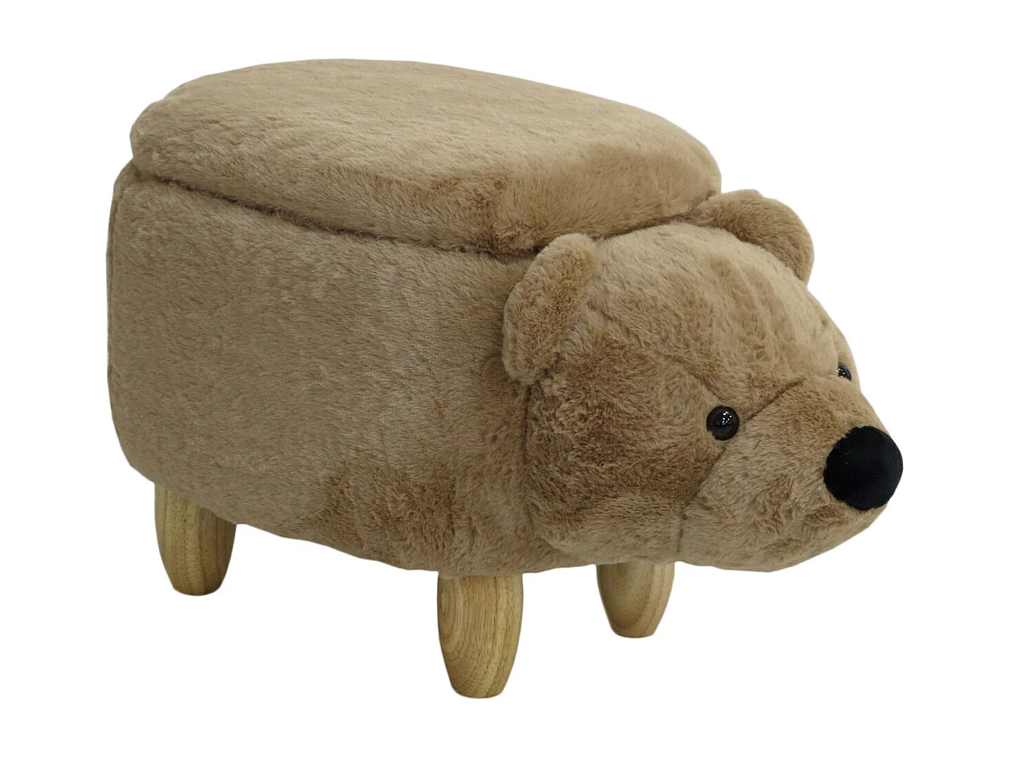 TIERHOCKER mit Staufach Bär