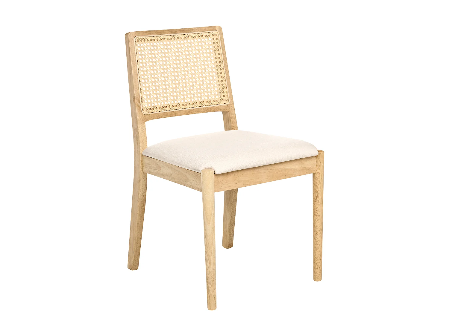 Lot de 2 chaises de salle à manger TAMARAC Bois Marron clair