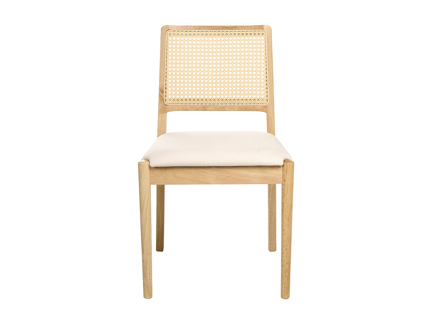 Lot de 2 chaises de salle à manger TAMARAC Bois Marron clair