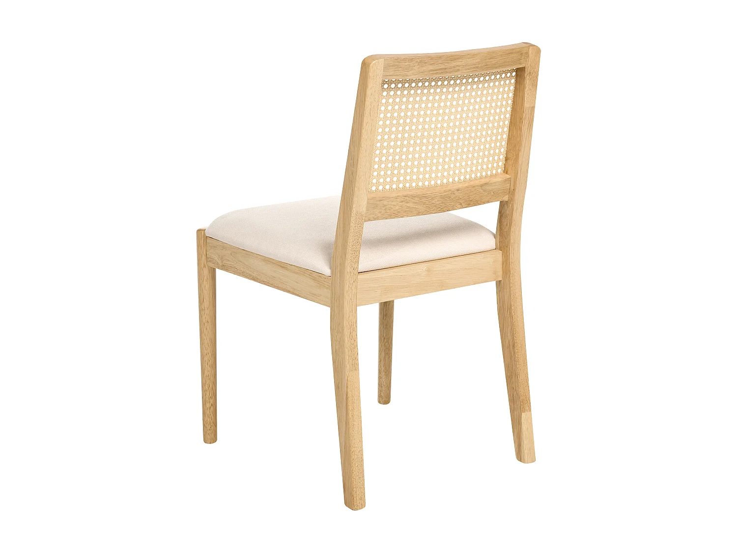 Lot de 2 chaises de salle à manger TAMARAC Bois Marron clair
