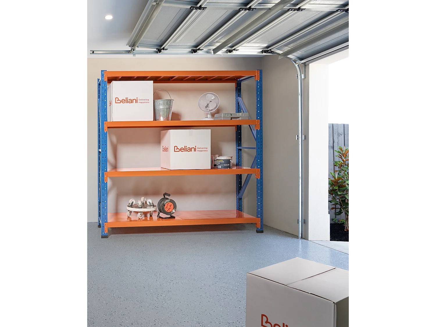 Étagères de garage FIUGGI Métal 200 cm 60 cm Orange