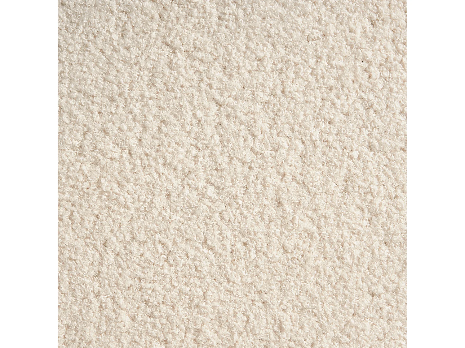 Pouf SUMPTER Bouclé Blanc cassé