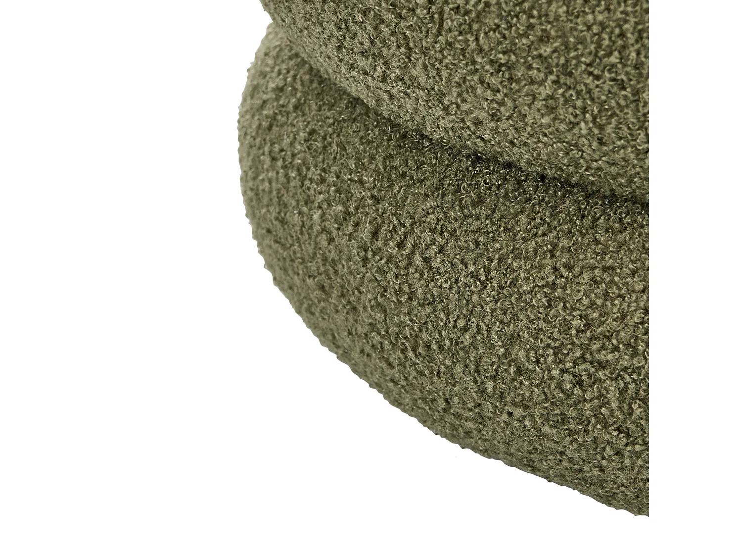 Pouf SUMPTER Bouclé Vert