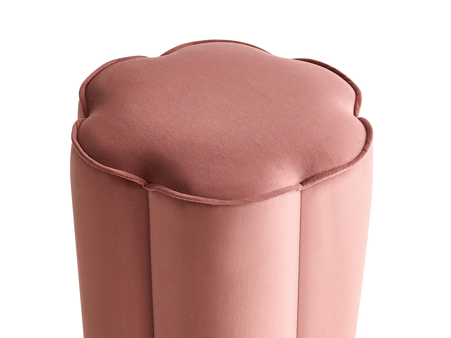 Pouf TAPPEN Velours Rose