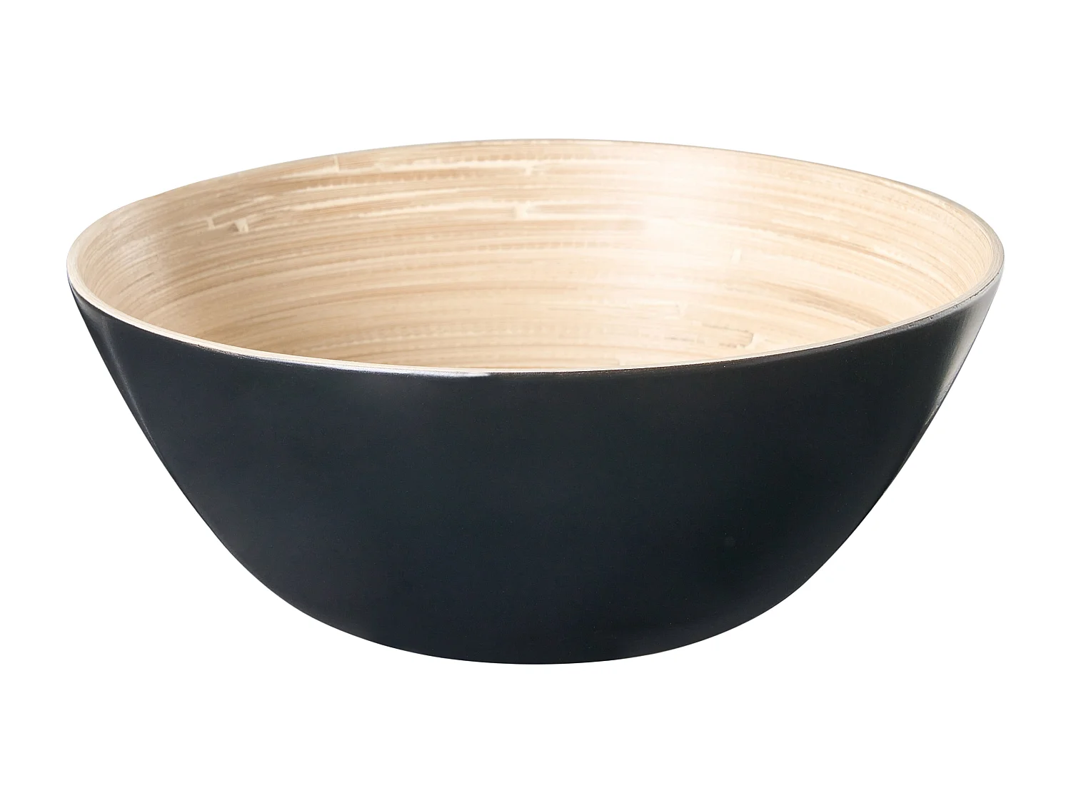 Lot de 3 bols décoratifs BONHEUR Bambou Noir