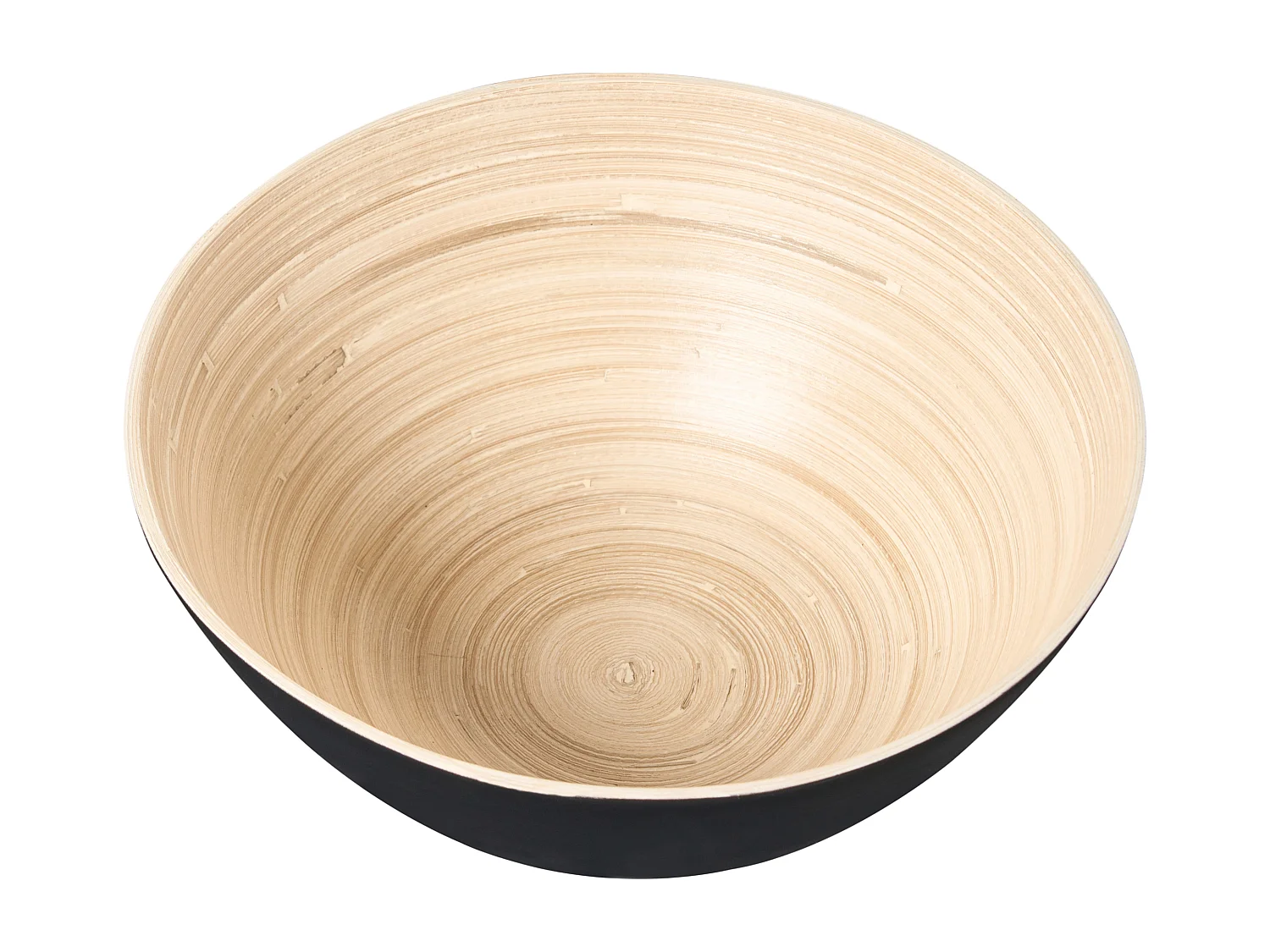 Lot de 3 bols décoratifs BONHEUR Bambou Noir