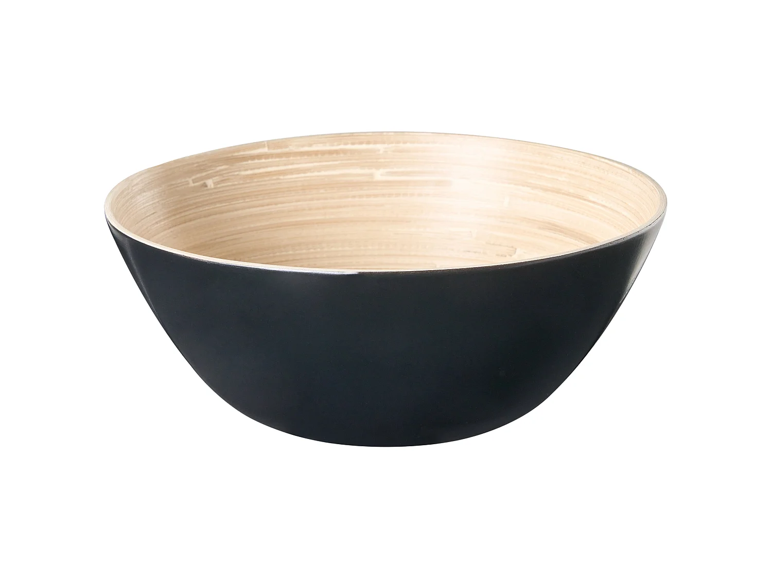 Lot de 3 bols décoratifs BONHEUR Bambou Noir