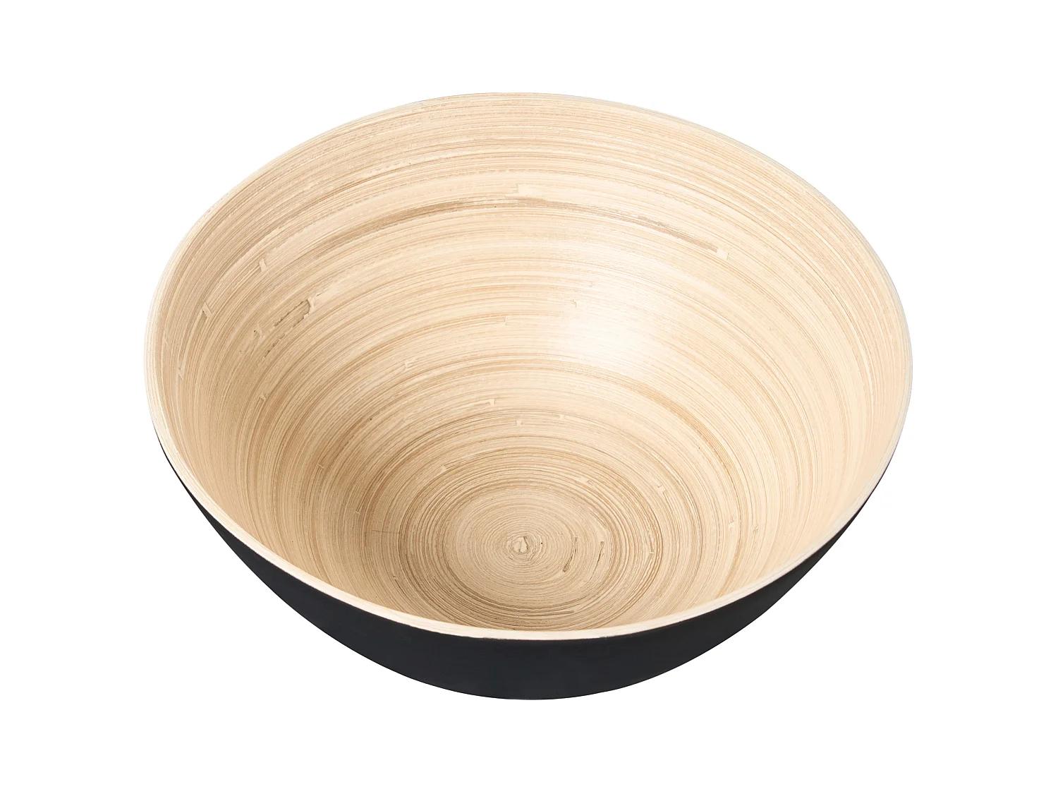 Lot de 3 bols décoratifs BONHEUR Bambou Noir