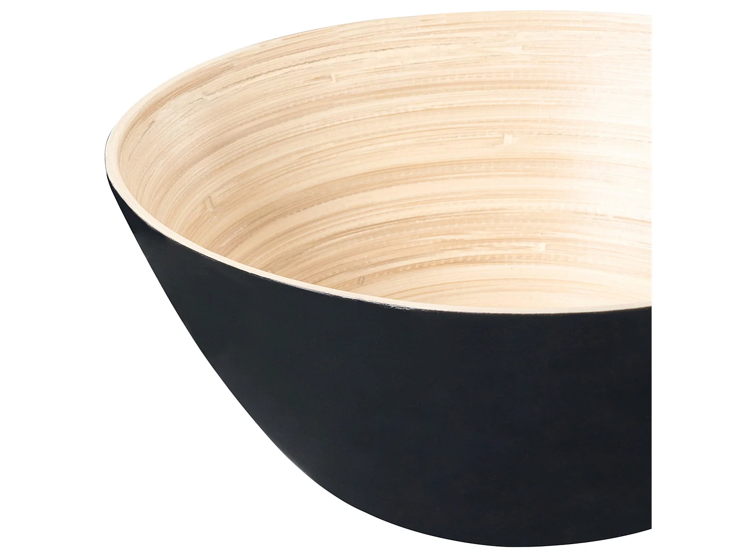 Lot de 3 bols décoratifs BONHEUR Bambou Noir