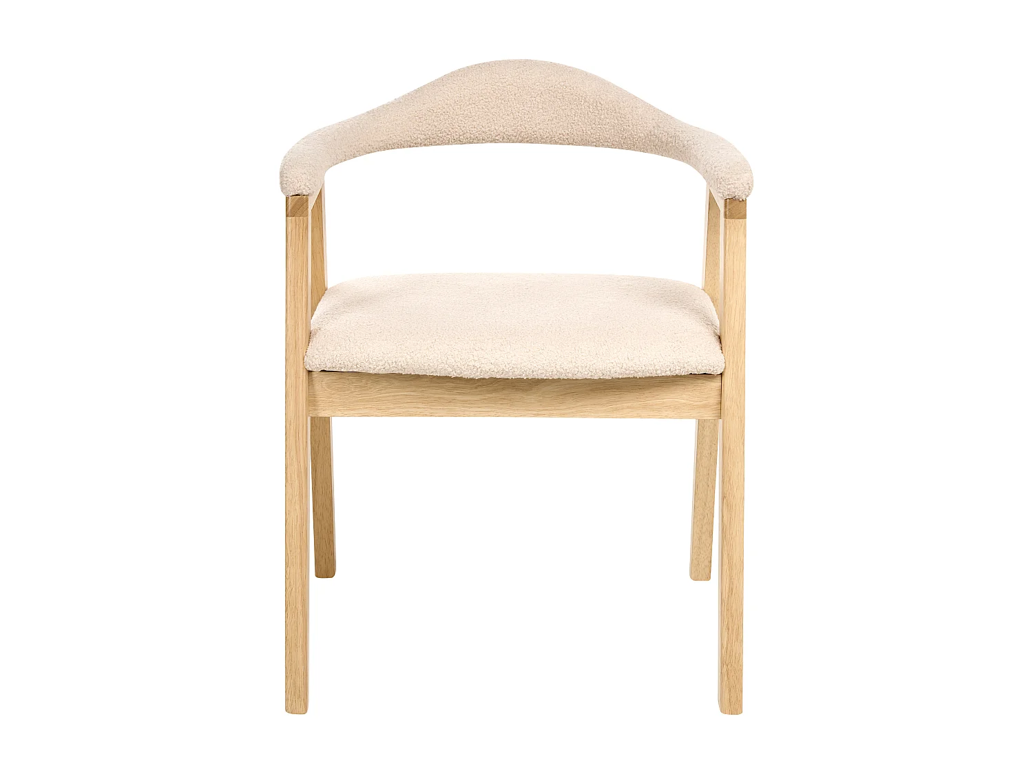 Lot de 2 chaises de salle à manger ONECO Bois Marron clair