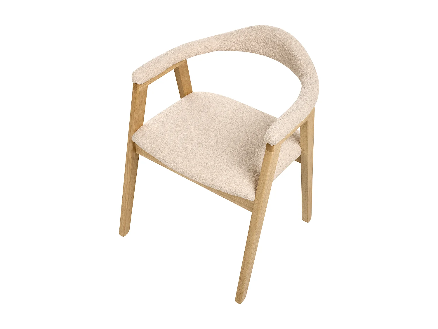 Lot de 2 chaises de salle à manger ONECO Bois Marron clair