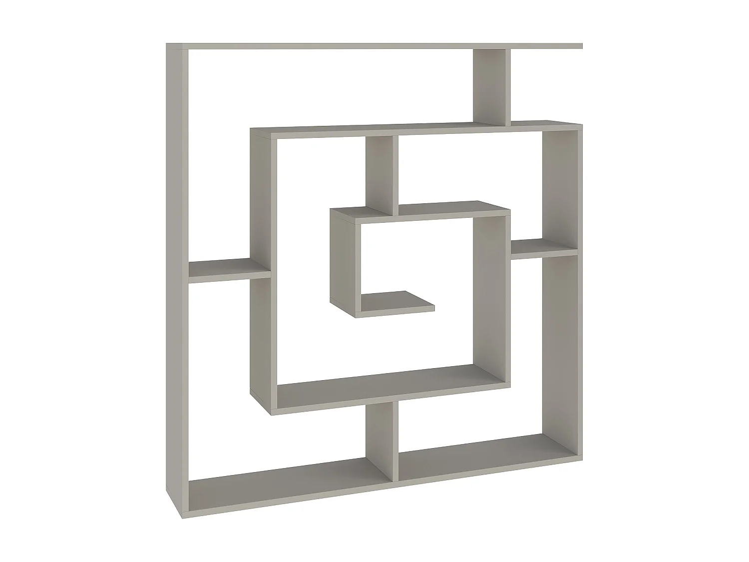 Decortie Labirent Bibliothèque moderne Présentoir Séparateur de pièces Vert cendré Moyen 129(H)cm