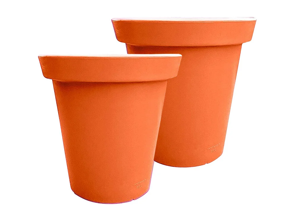 Pot De Fleurs Rond Xxl Delight 200l - Lot De 2