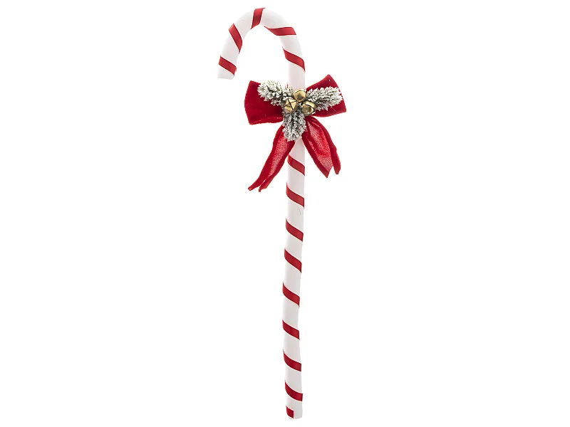 Déco de Noël Sucre d'orge blanc et rouge H 50 cm