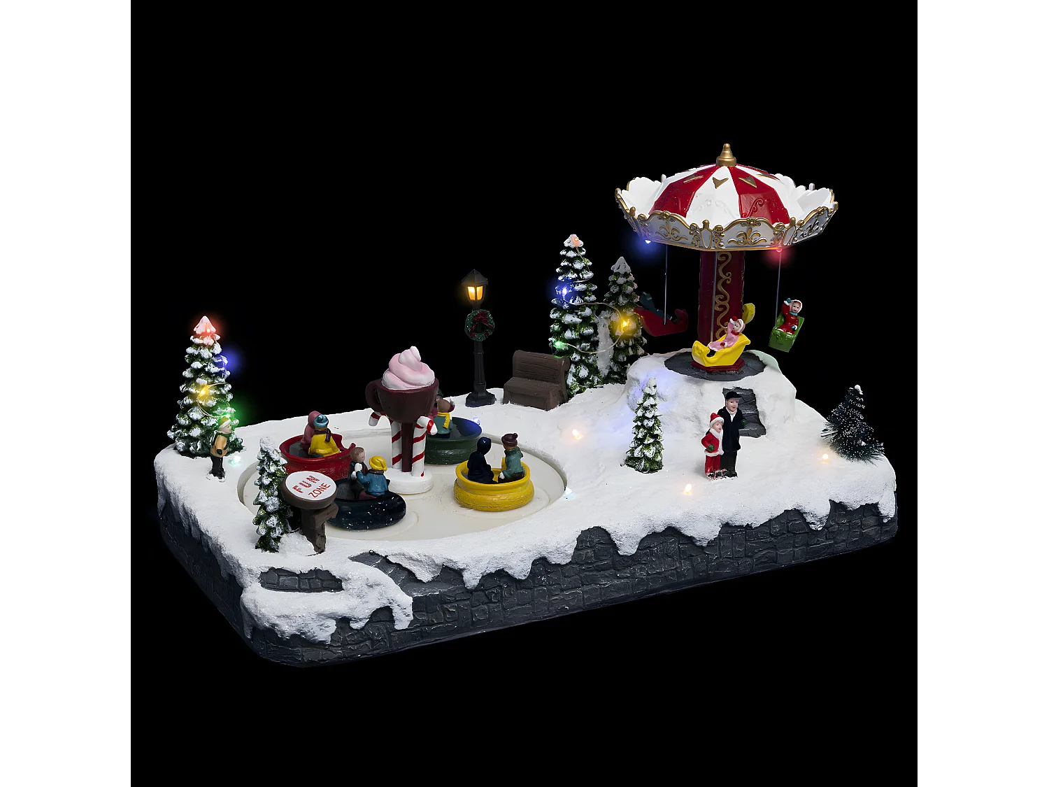 Village de Noël lumineux, animé et musical Parc d'attraction