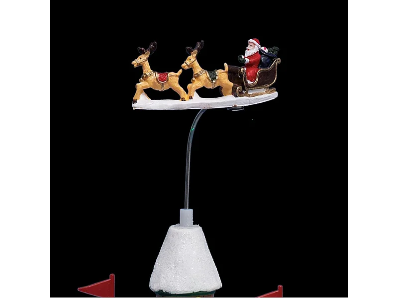 Village de Noël lumineux, animé et musical La Maison du Père Noël