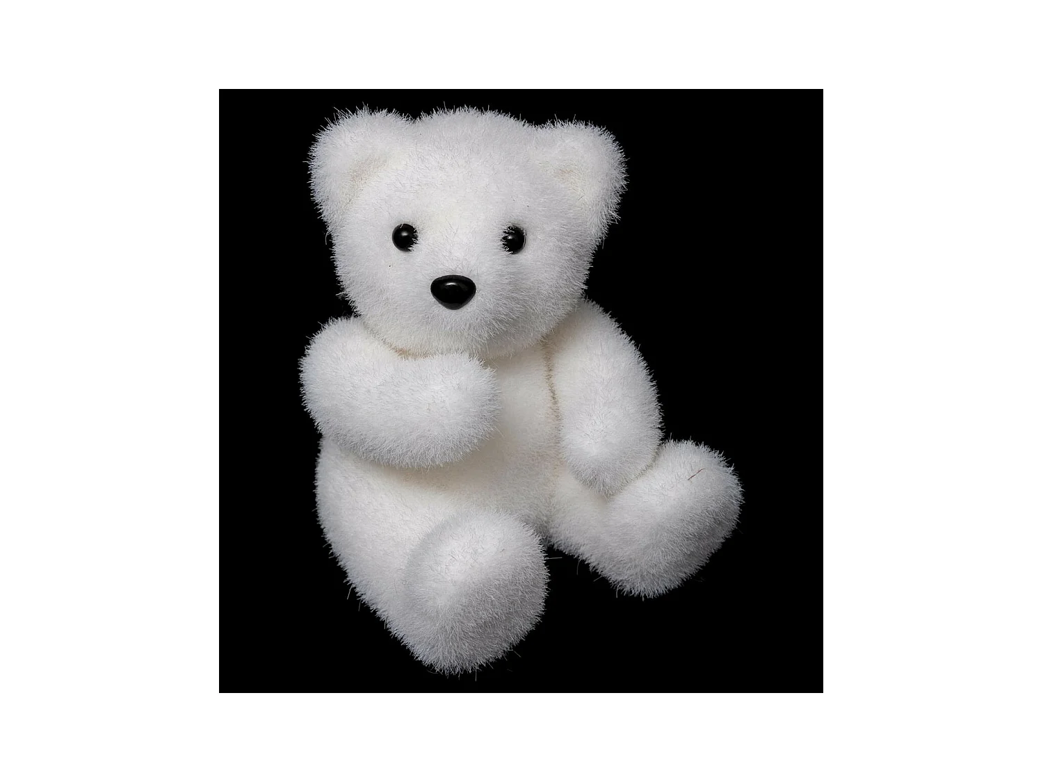 Déco de Noël Ourson assis H 15 cm