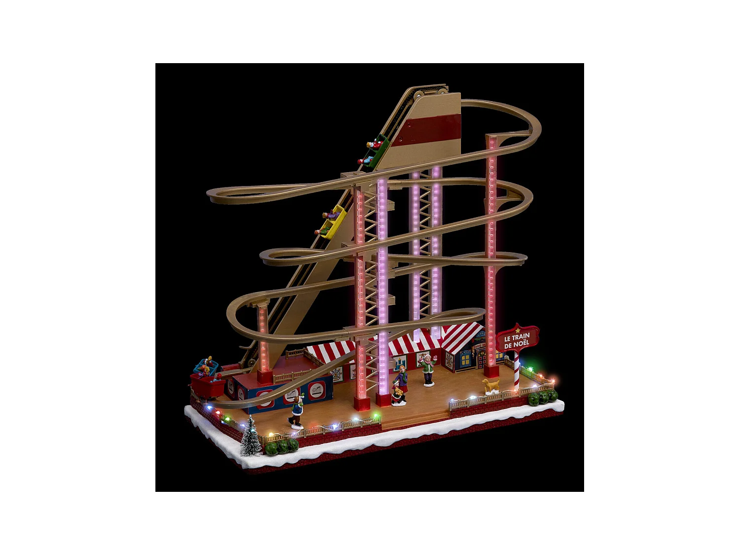 Village de Noël lumineux, animé et musical La Fête foraine et son Grand 8