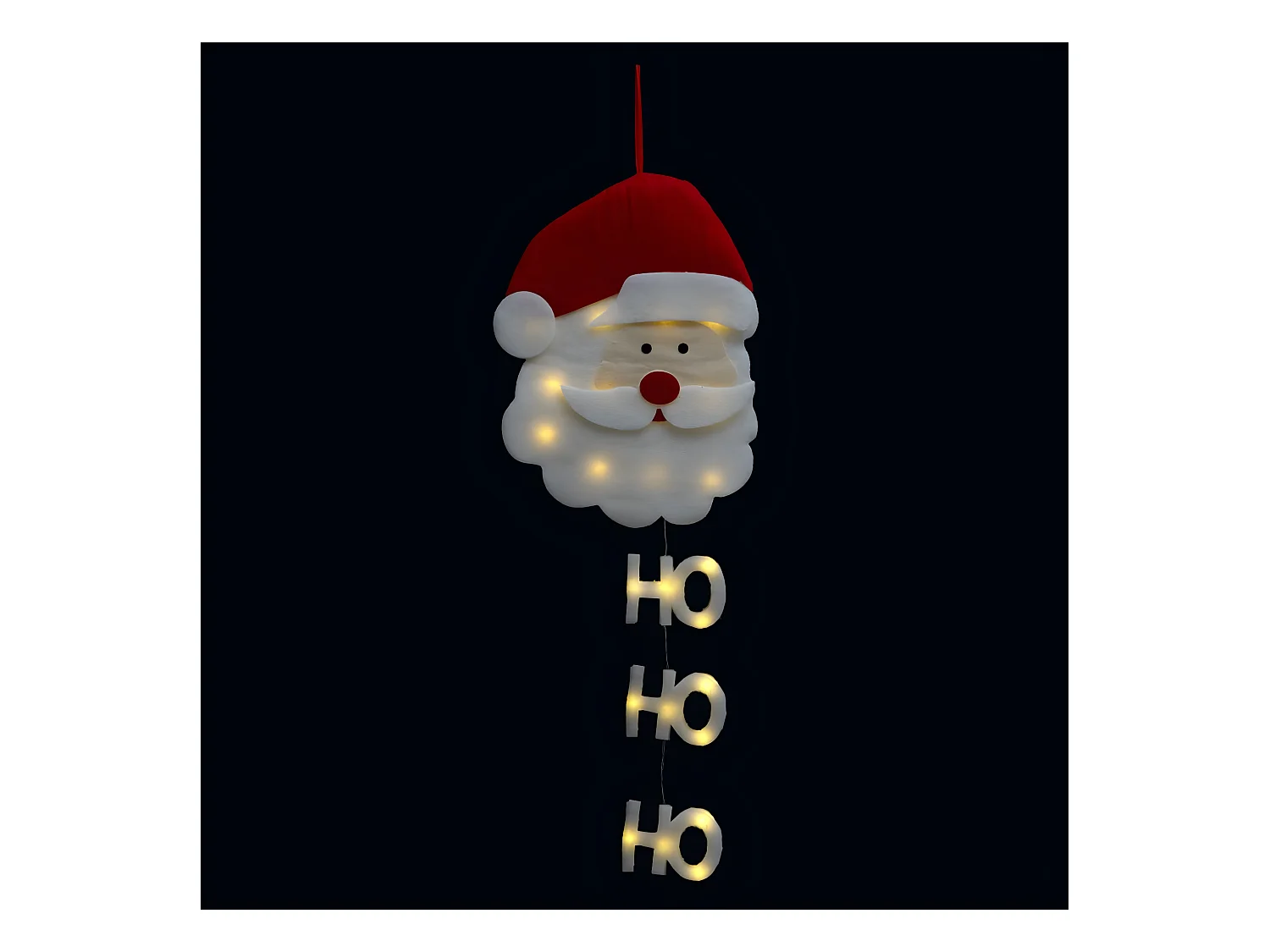 Décoration de Noël  Père Noël Lumineux à suspendre H 50 cm