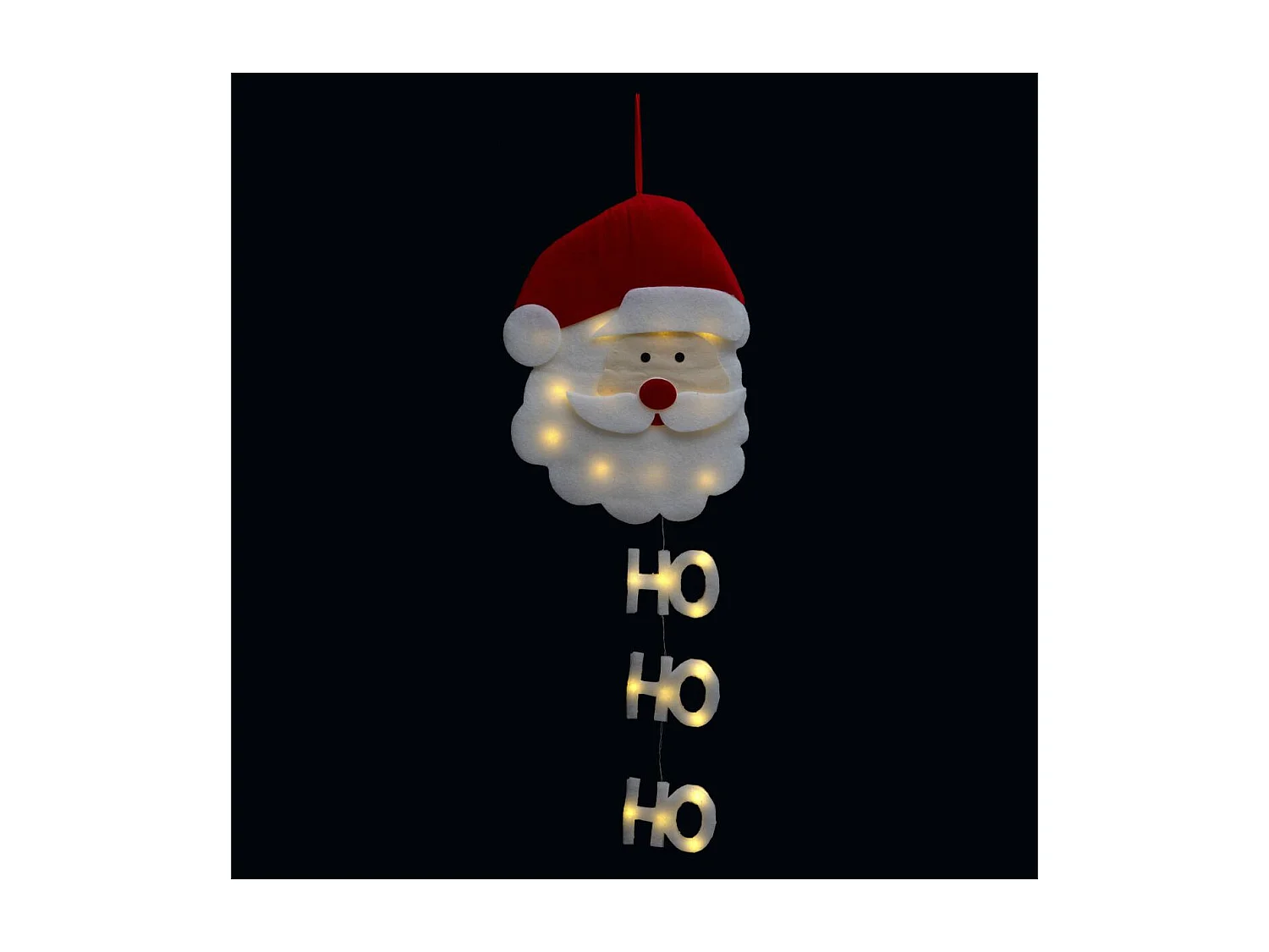 Décoration de Noël  Père Noël Lumineux à suspendre H 50 cm