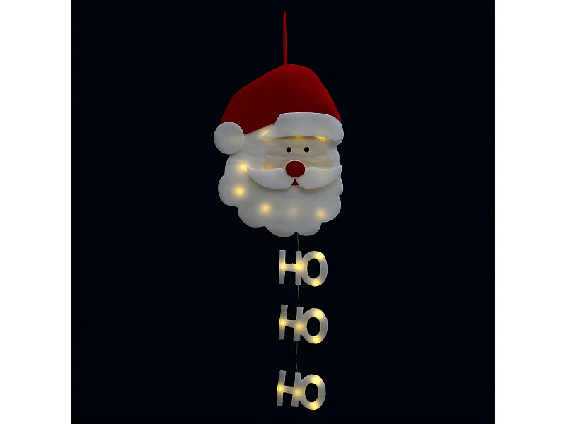 Décoration de Noël  Père Noël Lumineux à suspendre H 50 cm