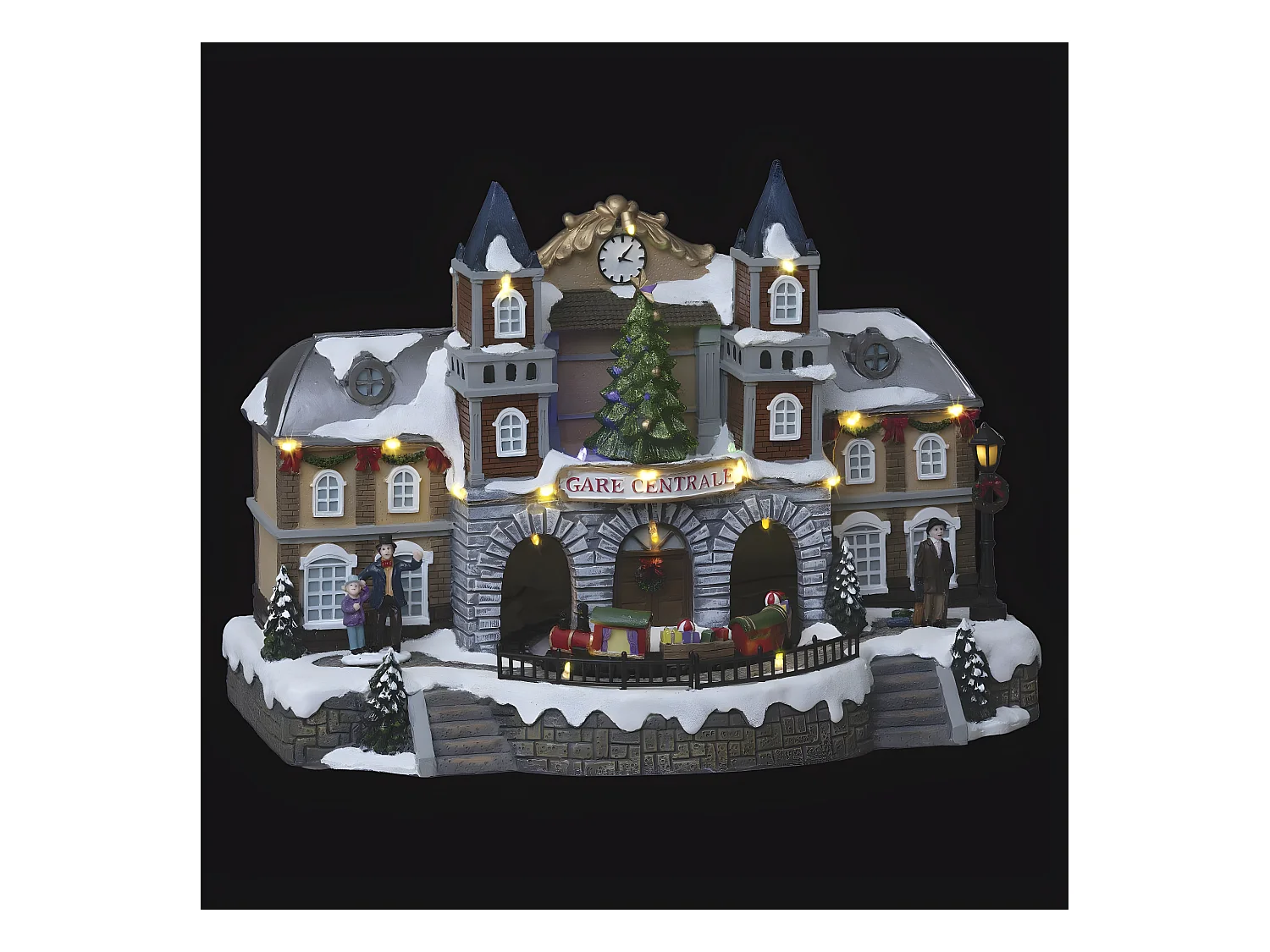 Village de Noël lumineux, animé et musical Gare du centre ville