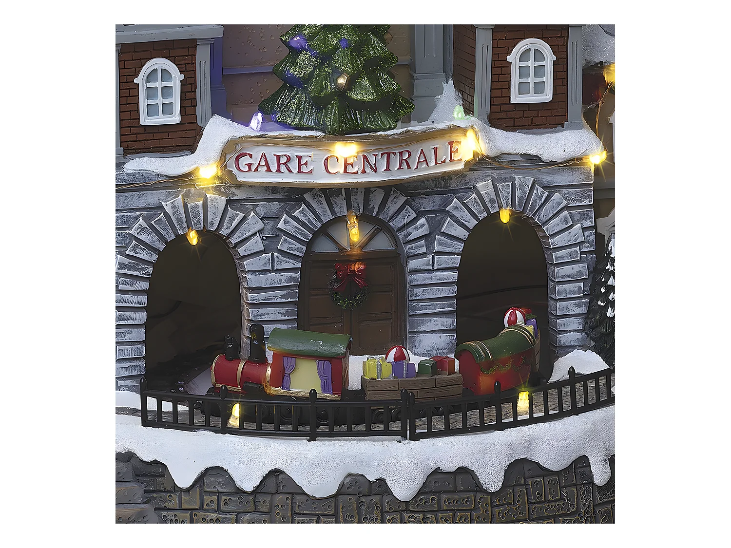 Village de Noël lumineux, animé et musical Gare du centre ville