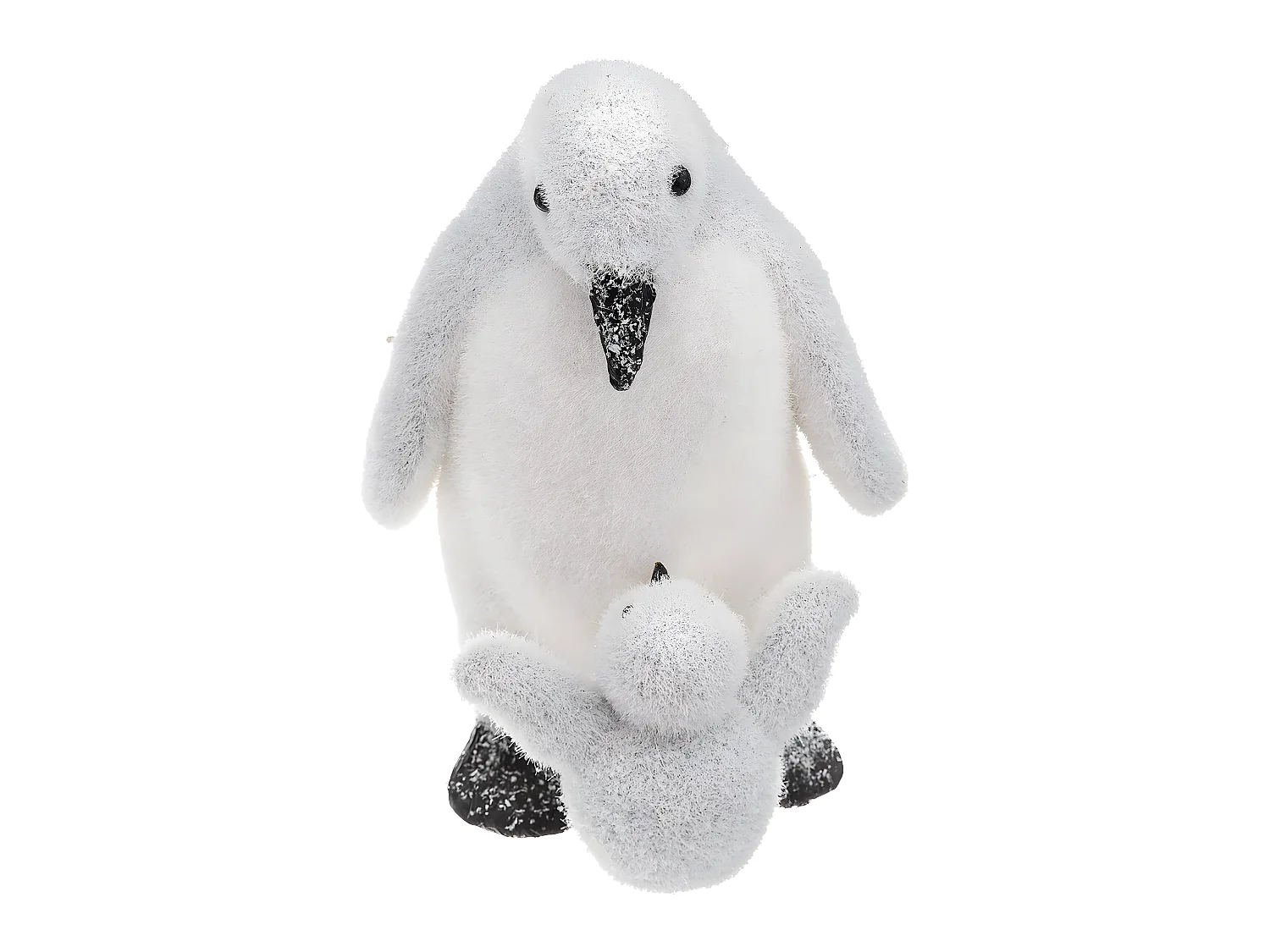 Déco de Noël Bébé & Maman Pingouin H 27 cm