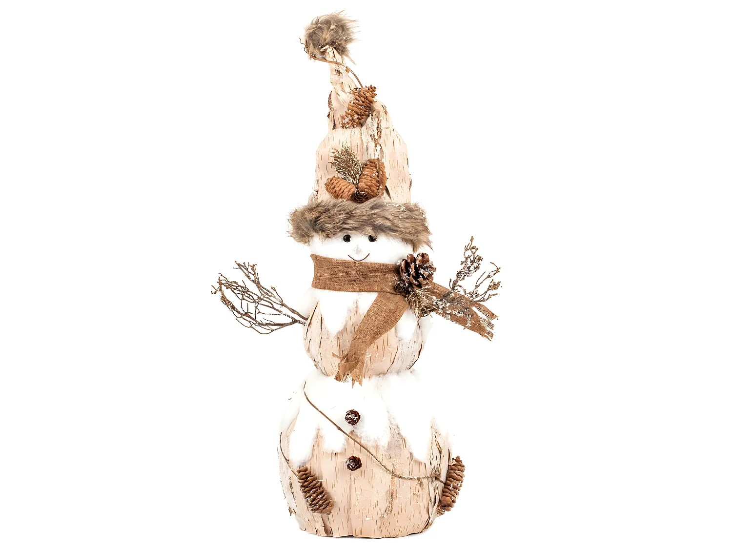 Objet déco Bonhomme de Neige H 51 cm