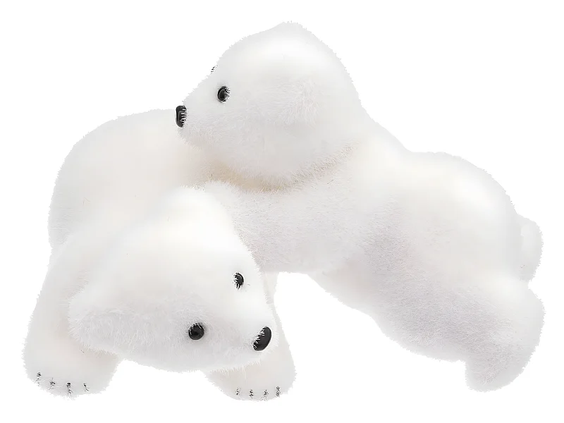 Déco de Noël Oursons qui Jouent 19 x 25 cm