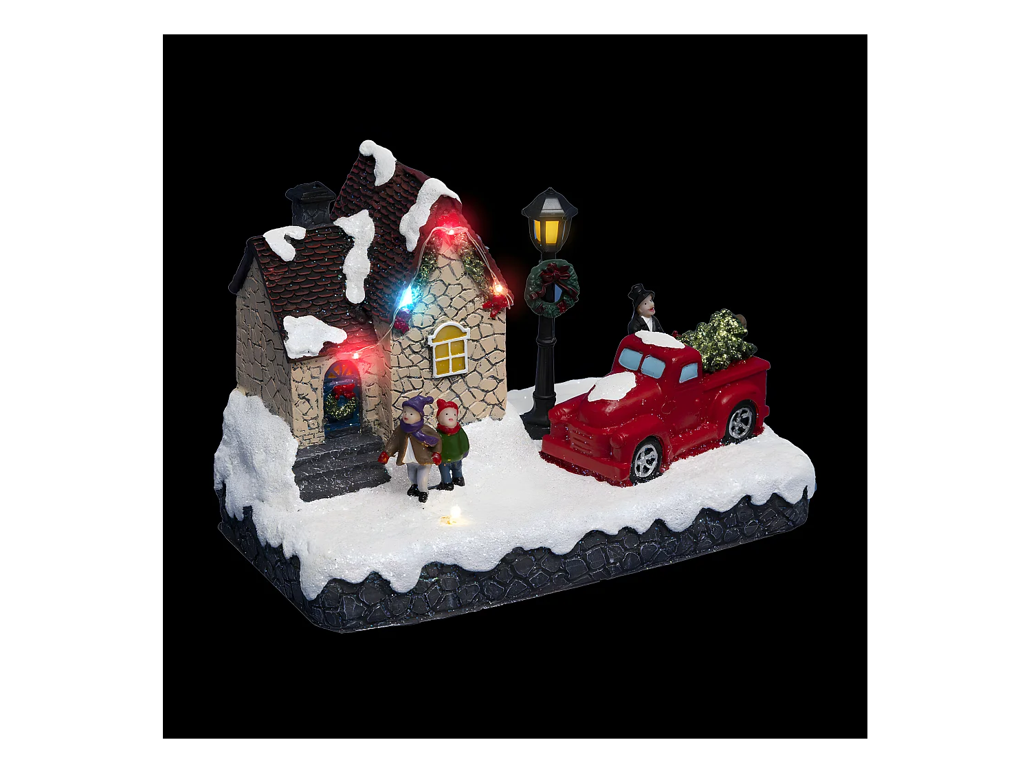 Village de Noël lumineux Maison et livraison du Sapin