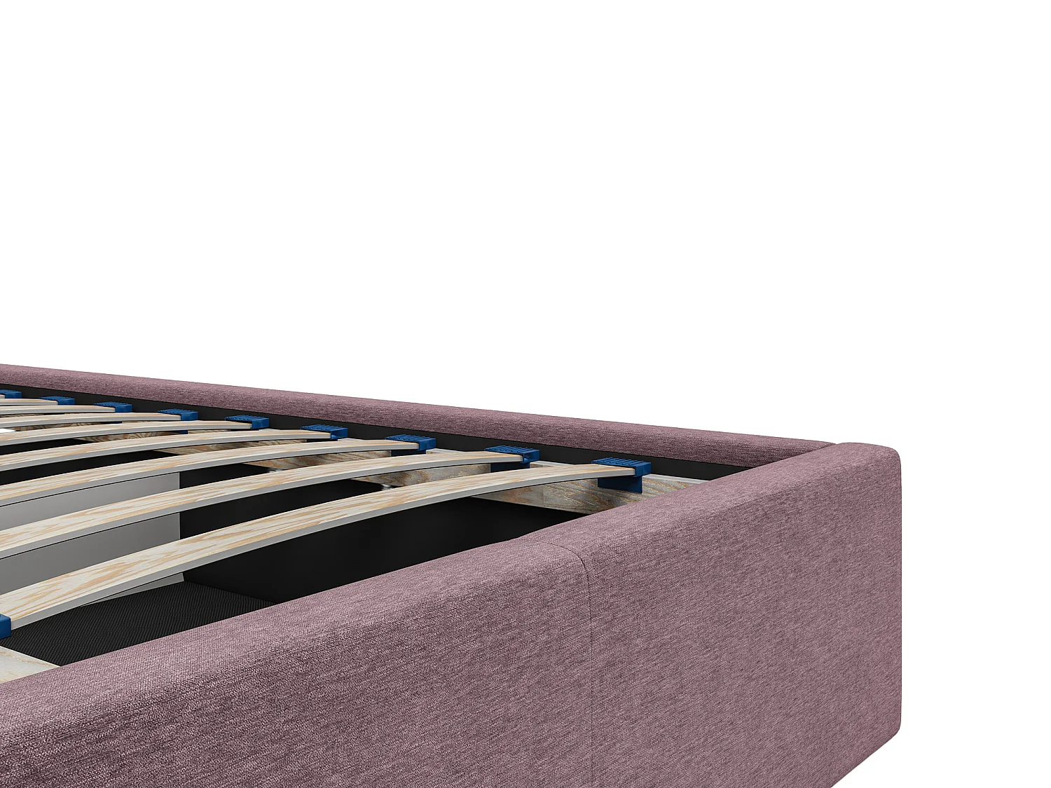 Bed met opbergruimte 160 x 200 cm - Stof - Bordeaux - ELIAVA