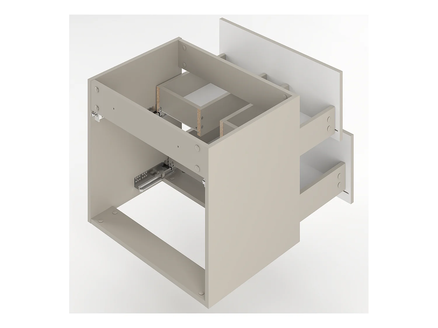 Ensemble de salle de bain en cachemire 140 cm Armoire avec plateau Étagère Lavabo Delica