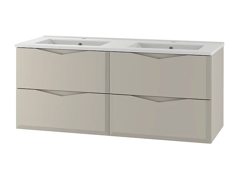 Kaschmir-Badezimmerset 120 cm Schrank mit Waschbecken Delica