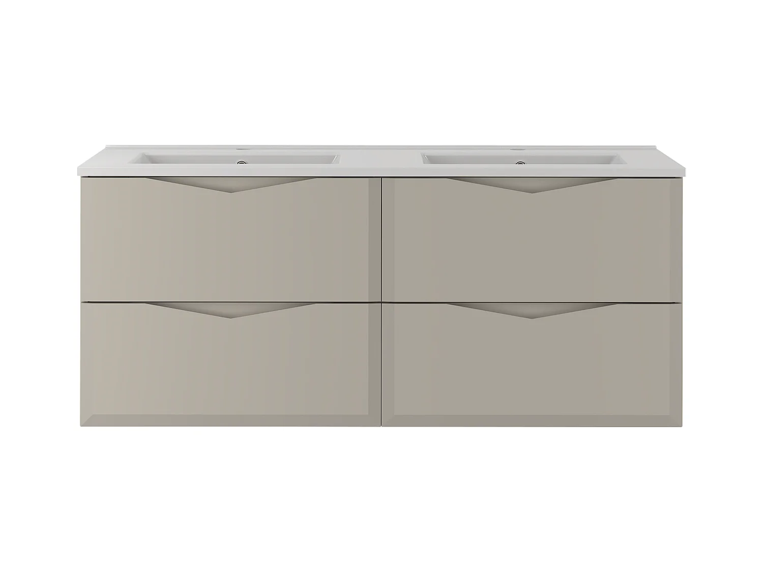 Ensemble de salle de bain en cachemire 120 cm Meuble avec lavabo Delica