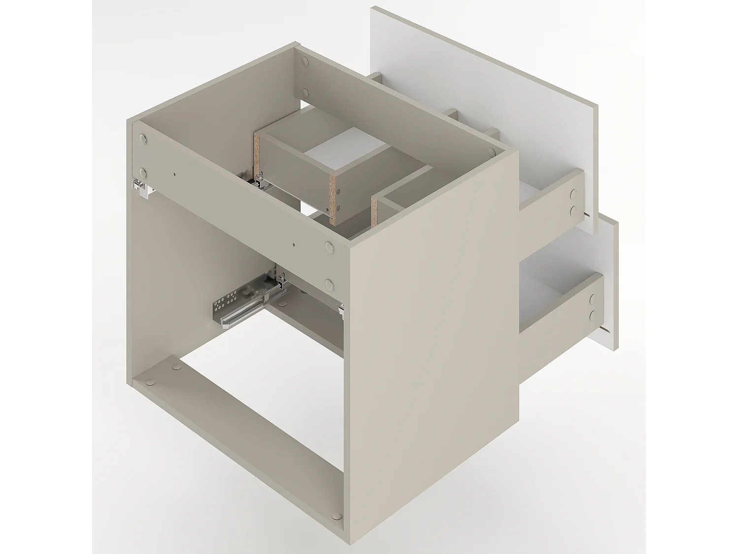 Ensemble de salle de bain en cachemire 120 cm Meuble avec lavabo Colonne Delica