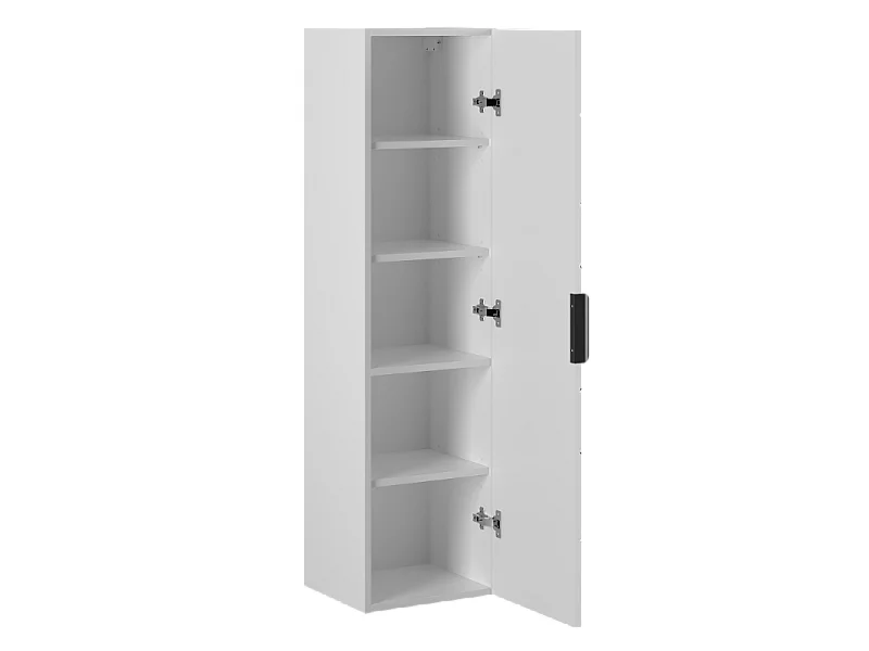 Zestaw Łazienkowy 80cm Szafka z Blatem Umywalka Słupek Biały Mat Wood