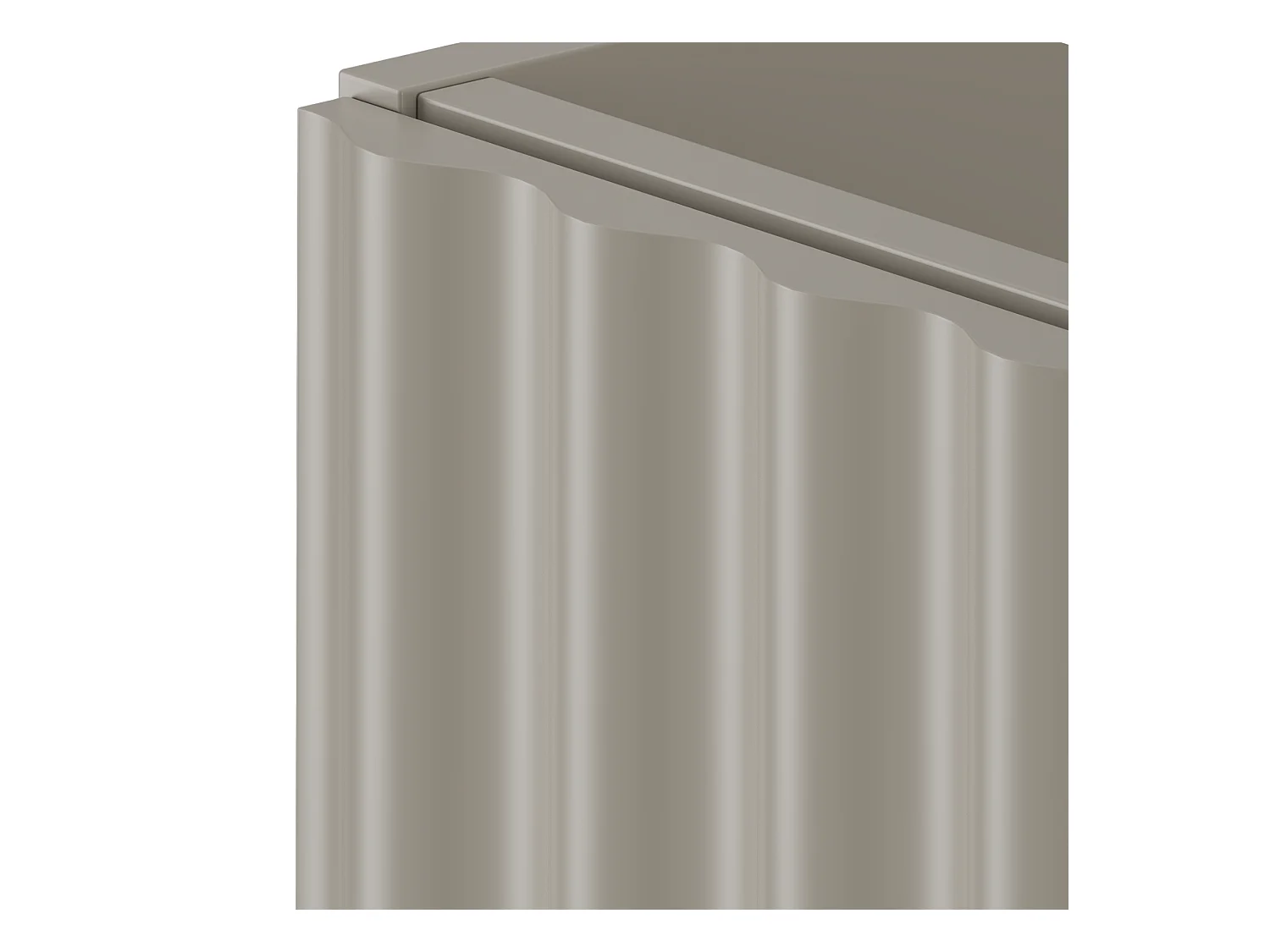 Ensemble de salle de bain en cachemire 120 cm Meuble avec lavabo Colonne Façades rainurées Aqua