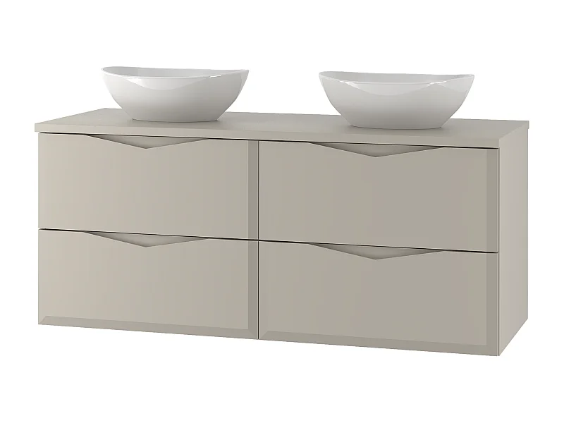 Kasjmier badkamerset 120 cm Kast met wastafelblad Delica